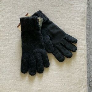 Black Knit Winter Gloves Accessories